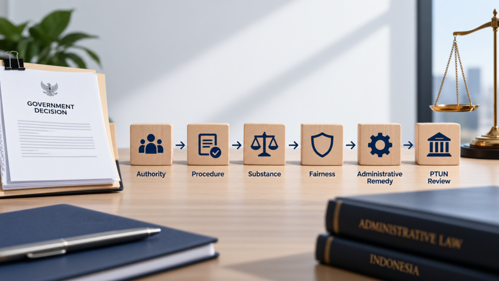 Legal framework for challenging government decisions in Indonesia